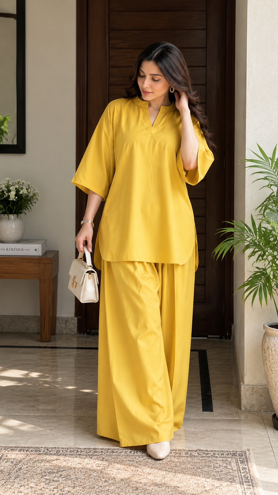 Olive Green 2pc Stitched (multiple colors available)
