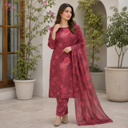 RUBY 3 Piece Premium Lawn (Unstitched)